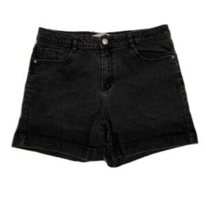 Zara high waist black jean summer shorts vacation summer 2025